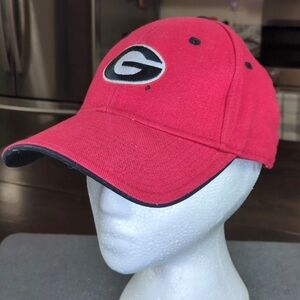 Vintage Signatures Brand University of Georgia UGA Logo Red Adjustable Hat